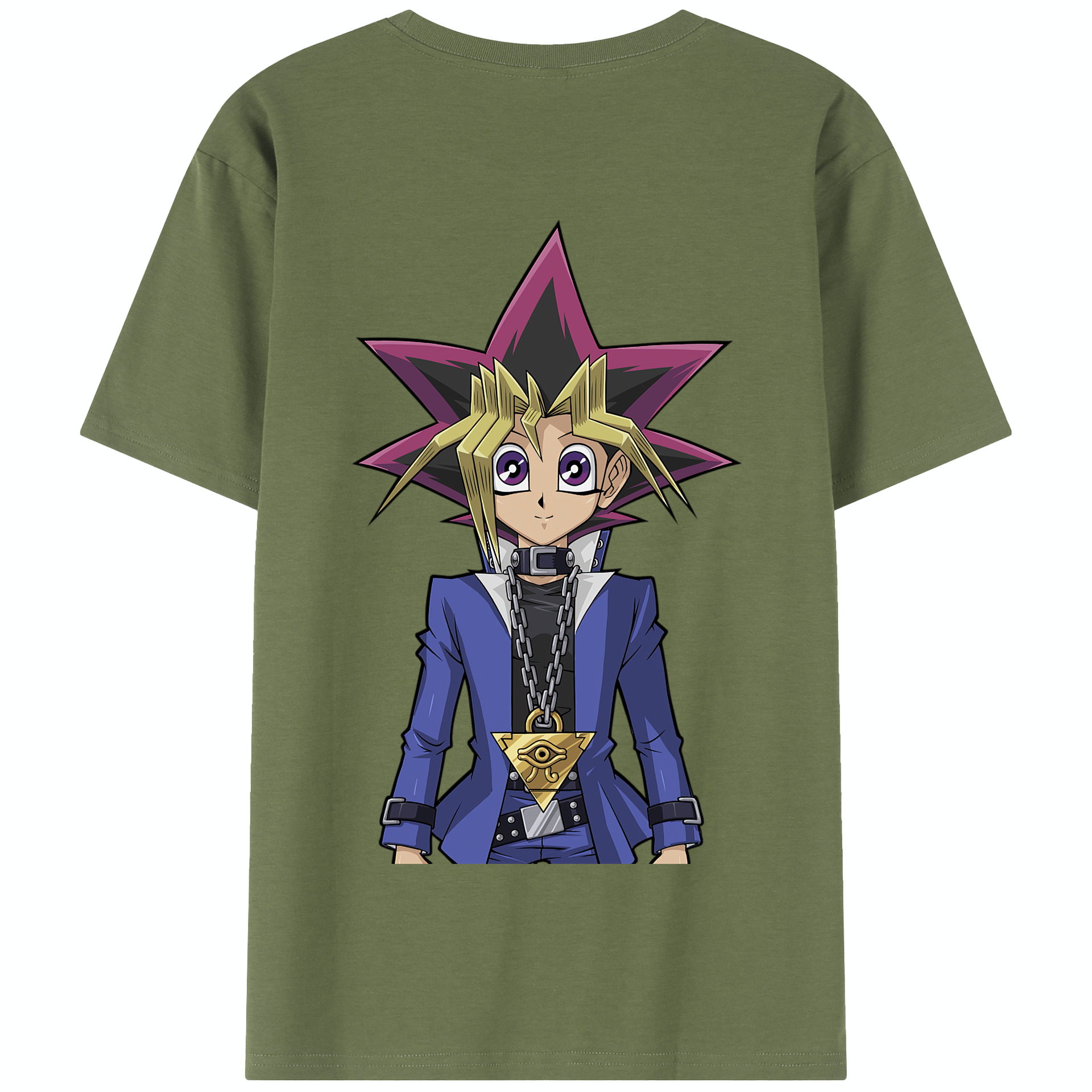 （画像用） 遊☆戯☆王 Yu-Gi-Oh! 綿100％半袖Tシャツ（背面プリント）